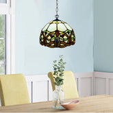 Handcrafted 10 inch Pendant Lamp Tiffany Style Stained Glass Shade