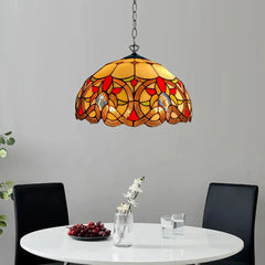 Tiffany Style Pendant Lamp 16 inch Handcrafted Shade