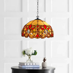 Tiffany Style Pendant Lamp 16 inch Handcrafted Shade