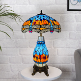 Tiffany Style Cluster Table Lamp For Home Decor Bedroom Glass Lamp