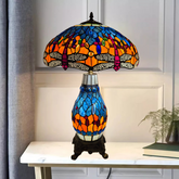 Cluster Table Lamp Tiffany Style Multicolor For Home Decor Bedroom Glass Lamp