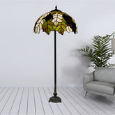 Leaves Design Tiffany Style Standard Lamp