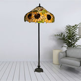 Sunflower Design Tiffany Style Foor Lamp