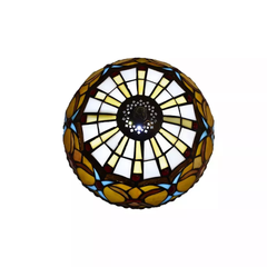 10 Inch Tiffany Style Handmade Stained Glass Lamp Shade for Table/Pendant/Ceiling
