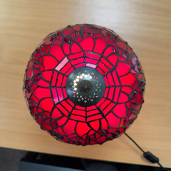10 Inch Red Color Tiffany Style Lamp Shade For Table Lamp, Ceiling Light & Pendent