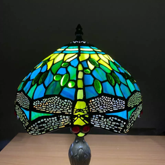 10 Inch Green Color Tiffany Style Lamp Shade For Table Lamp, Ceiling Light & Pendent