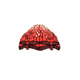 10 Inch Red Color Tiffany Style Lamp Shade For Table Lamp, Ceiling Light & Pendent