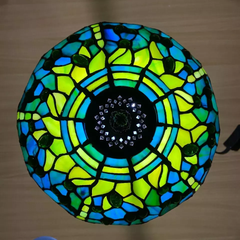 10 Inch Green Color Tiffany Style Lamp Shade For Table Lamp, Ceiling Light & Pendent