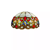 Tiffany Style 16 Inch Handmade Stained Glass Lamp Shade for Table/Pendant/Ceiling