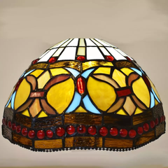 10 Inch Tiffany Style Handmade Stained Glass Lamp Shade for Table/Pendant/Ceiling