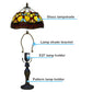 10 Inch Tiffany Style Handmade Stained Glass Table Lamp Multicolor