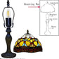10 Inch Tiffany Style Handmade Stained Glass Table Lamp Multicolor