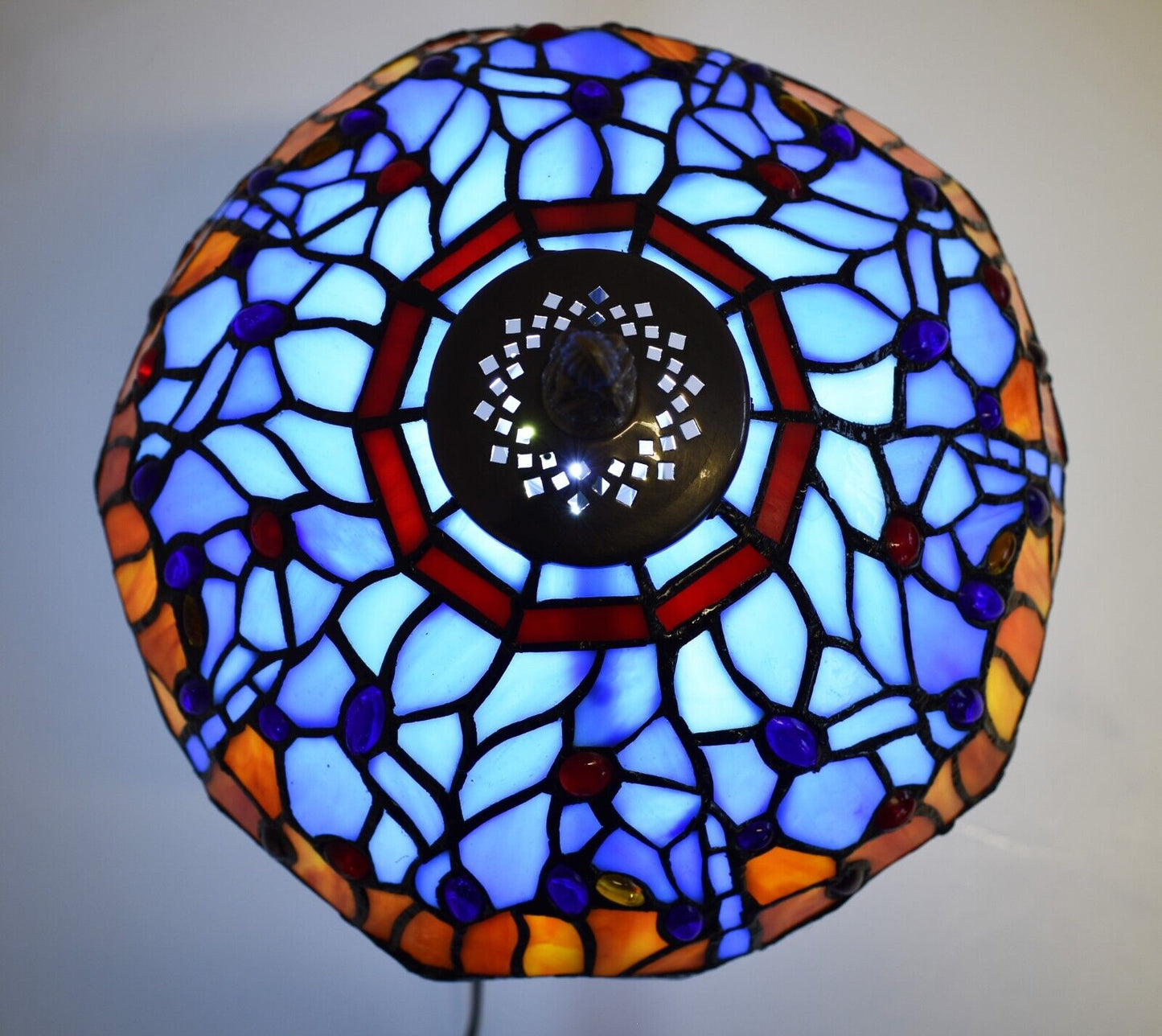 10 Inch Handmade Stained Glass Tiffany Style Lamp Shade for Table/Pendant/Ceiling