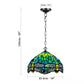 Green Dragonfly 10 inch Pendant Lamp Tiffany Style Stained Glass Shade