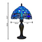 Blue Dragonfly Stained Glass Tiffany Style Table Lamp
