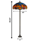 Multicolor Dragonfly Tiffany Style Floor Lamp