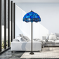 Blue Dragonfly Tiffany Style Standard Lamp Stained Glass Shade