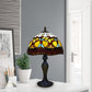 10 Inch Tiffany Style Handmade Stained Glass Table Lamp Multicolor