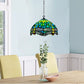 Green Dragonfly 10 inch Pendant Lamp Tiffany Style Stained Glass Shade