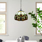 Handcrafted 10 inch Pendant Lamp Tiffany Style Stained Glass Shade