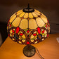 16 Inch Table Lamp Tiffany Style Stained Glass Multicolor