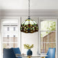 Handcrafted 10 inch Pendant Lamp Tiffany Style Stained Glass Shade