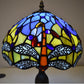 Tiffany Table Lamp Dragonfly Style Handmade 10 inch Stained Glass Multicolor UK