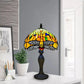 Orange Dragonfly Tiffany Style Table Lamp 10 Inch Lampshade