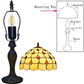 Tiffany Style Desks Lamp Stained Glass Handcrafted Art Bedside Lamp