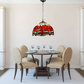 Multicolor Flower Design 10 inch Tiffany Style Pendant Lamp Handcrafted Stained Glass shade