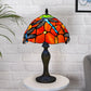 Red Color 10 Inch Dragonfly Design Tiffany Style Table Lamp