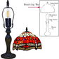 10 Inch Dragonfly Design Tiffany Style Table Lamp Hand Crafted Multicolor Stained Glass shade