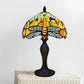 Orange Dragonfly Tiffany Style Table Lamp 10 Inch Lampshade