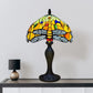 Orange Dragonfly Tiffany Style Table Lamp 10 Inch Lampshade