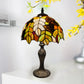 10 Inch Tiffany Style Leave design Stained Glass Table Lamp