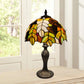 10 Inch Tiffany Style Leave design Stained Glass Table Lamp