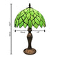 Green Tiffany Style Stained Glass 10 Inch Table Lamp