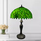 Green Tiffany Style Table Lamp 16 Inch Lampshade