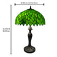 Green Tiffany Style Table Lamp 16 Inch Lampshade