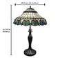 16 Inch Vintage Tiffany Style Table Lamp