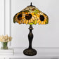 Sunflower Design Tiffany Style Table Lamp 16 Inch Lampshade