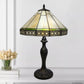 16 Inch Hexagonal Design Tiffany Style Table Lamp Stained Glass Lampshade