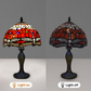 10 Inch Dragonfly Design Tiffany Style Table Lamp Hand Crafted Multicolor Stained Glass shade