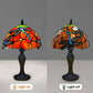 Red Color 10 Inch Dragonfly Design Tiffany Style Table Lamp