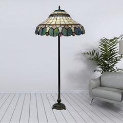 Multicolor Tiffany Style Standard Lamp Stained Glass