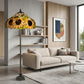 Sunflower Design Tiffany Style Foor Lamp