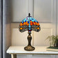 Blue And Orange 8 Inch Tiffany Style Table Lamp