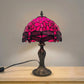 Red Dragonfly Tiffany Style 8 Inch Table Lamp