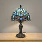 8 Inch Dragonfly Design Stained Glass Table Lamp