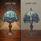 8 Inch Dragonfly Design Stained Glass Table Lamp